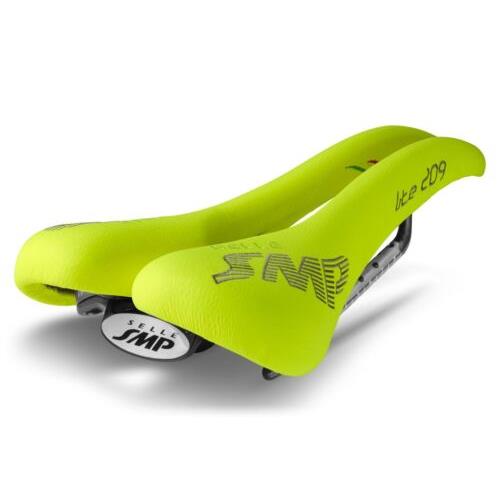 Selle Smp Lite 209 Saddle with Carbon Rails Fluro Yellow