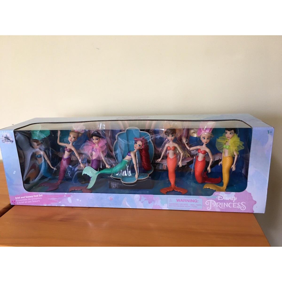 Ariel and Sisters Doll Set of 7 Celebrating 30th Anniversary Disney Store