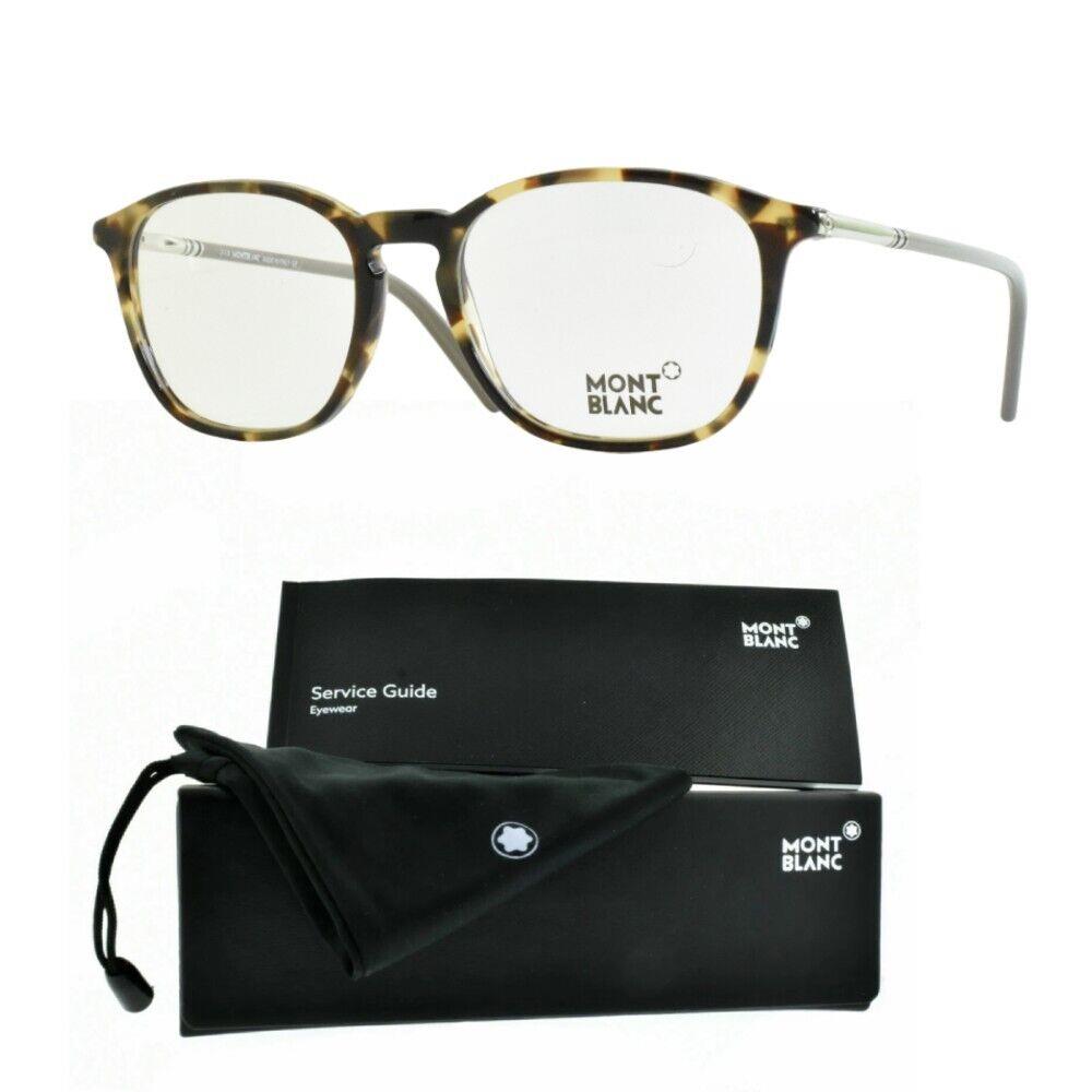 Montblanc Mont Blanc MB0539/V 056 Mens Full Rim Square Tortoiseshell Optical Eyeglasses - Frame: