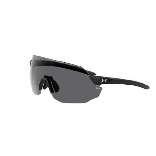 Under Armour UA Halftime Shield Sunglasses Matte Black Frame w/ Gray Lenses