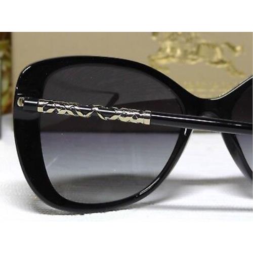 Burberry sunglasses  - Black/Gold Frame, Grey Lens 3