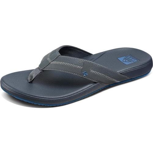 Man Reef Cushion Phantom II Flip Flop Beach Sandal CJ3749 Color Grey/blue