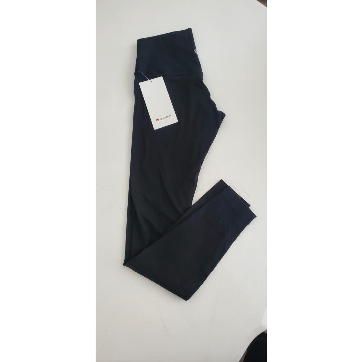 Lululemon Align Ribbed High-rise Pant 28 Black 6 Full Length