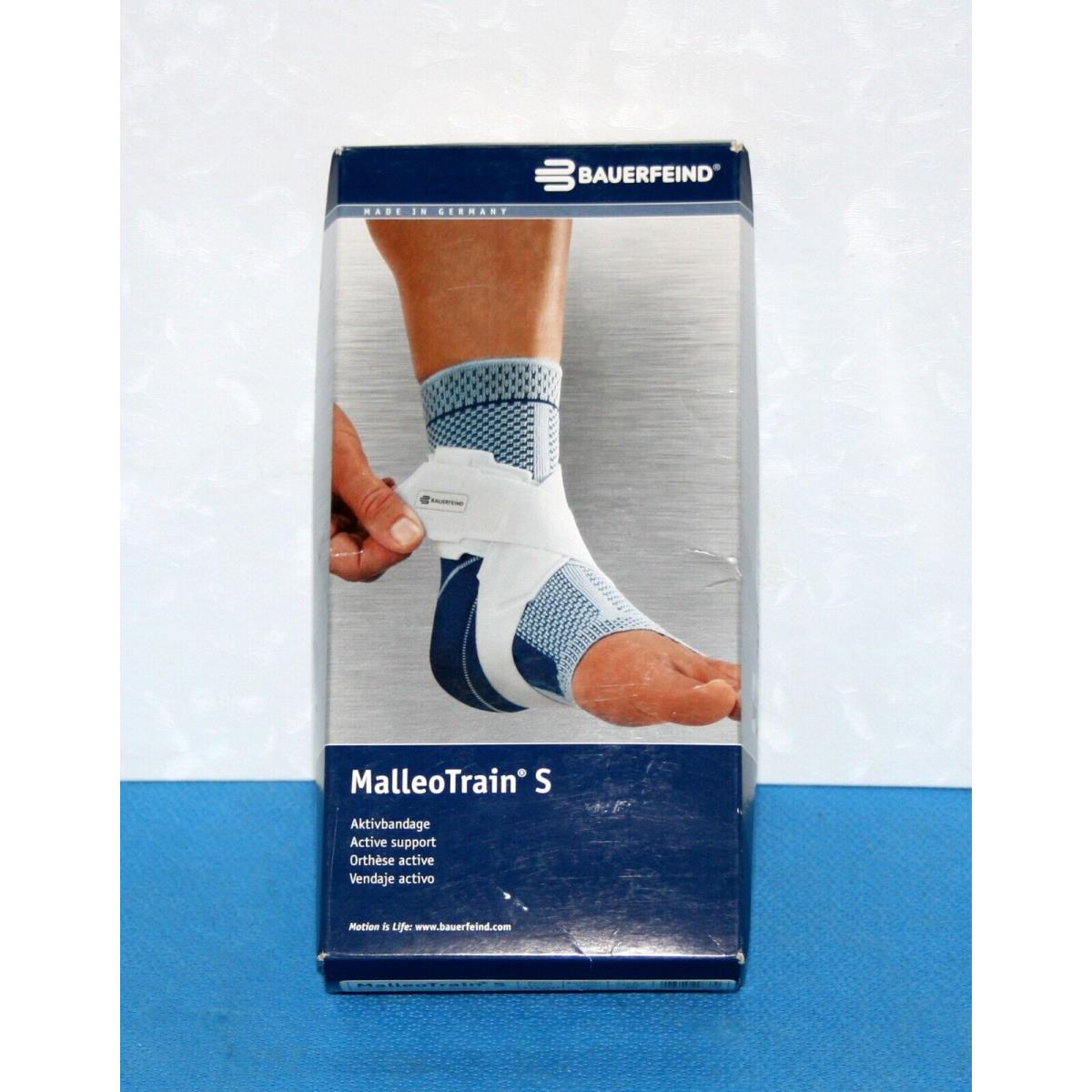 Bauerfeind Malleotrain S Ankle Brace - Right Foot - Size 5 - Color Titan