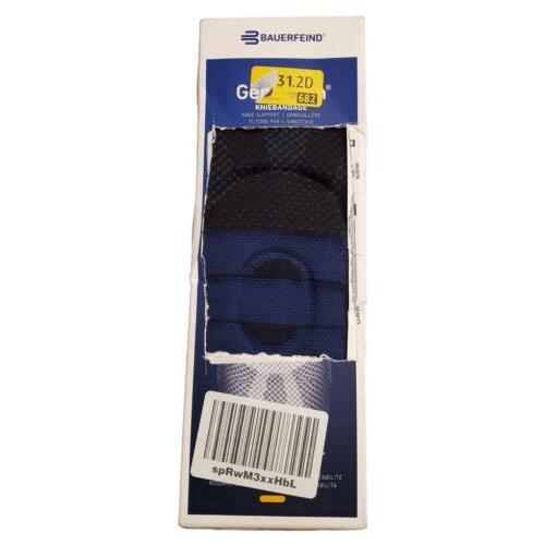 Bauerfeind Genutrain Knee Support Compression Knit Brace Size 5C Black Blue