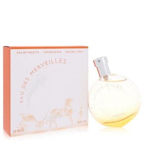 Eau Des Merveilles by Hermes Eau De Toilette Spray 1.6 oz For Women