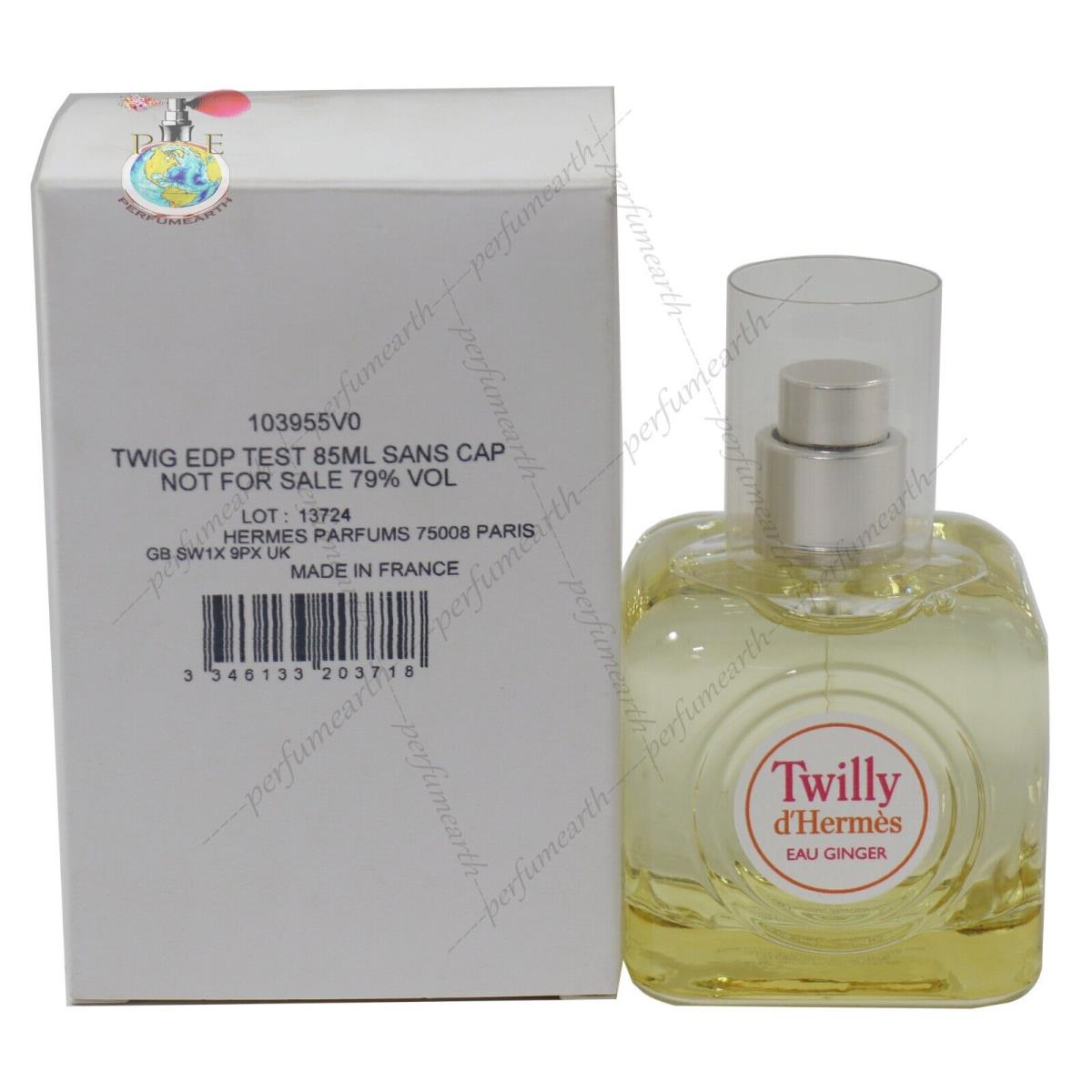 Twilly D`hermes Eau Ginger 2.87oz/85ml Edp Spray For Women Same As Picture