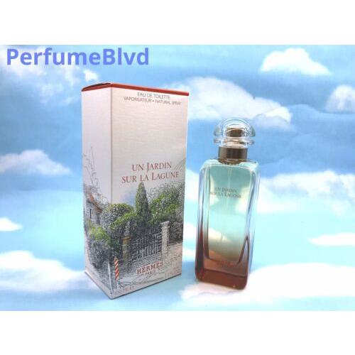 Hermes UN Jardin Sur LA Lagune 3.3 Fl.oz 100 ML Eau DE Toilette Spray Unisex