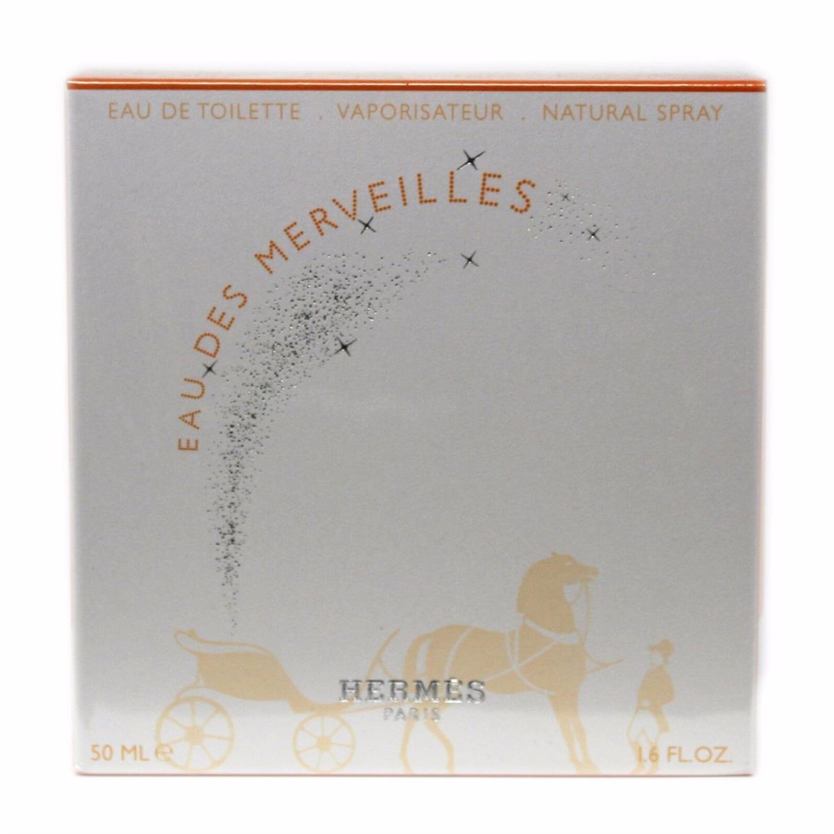 Hermes Eau Des Merveilles Eau DE Toilette Natural Spray 50 ML/1.6 Oz. NIB-20049
