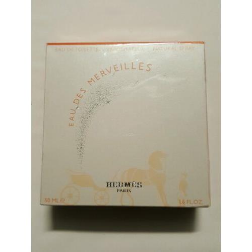 Hermes Eau Des Merveilles Toilette 1.6 oz 50 mL Spray Women`s New