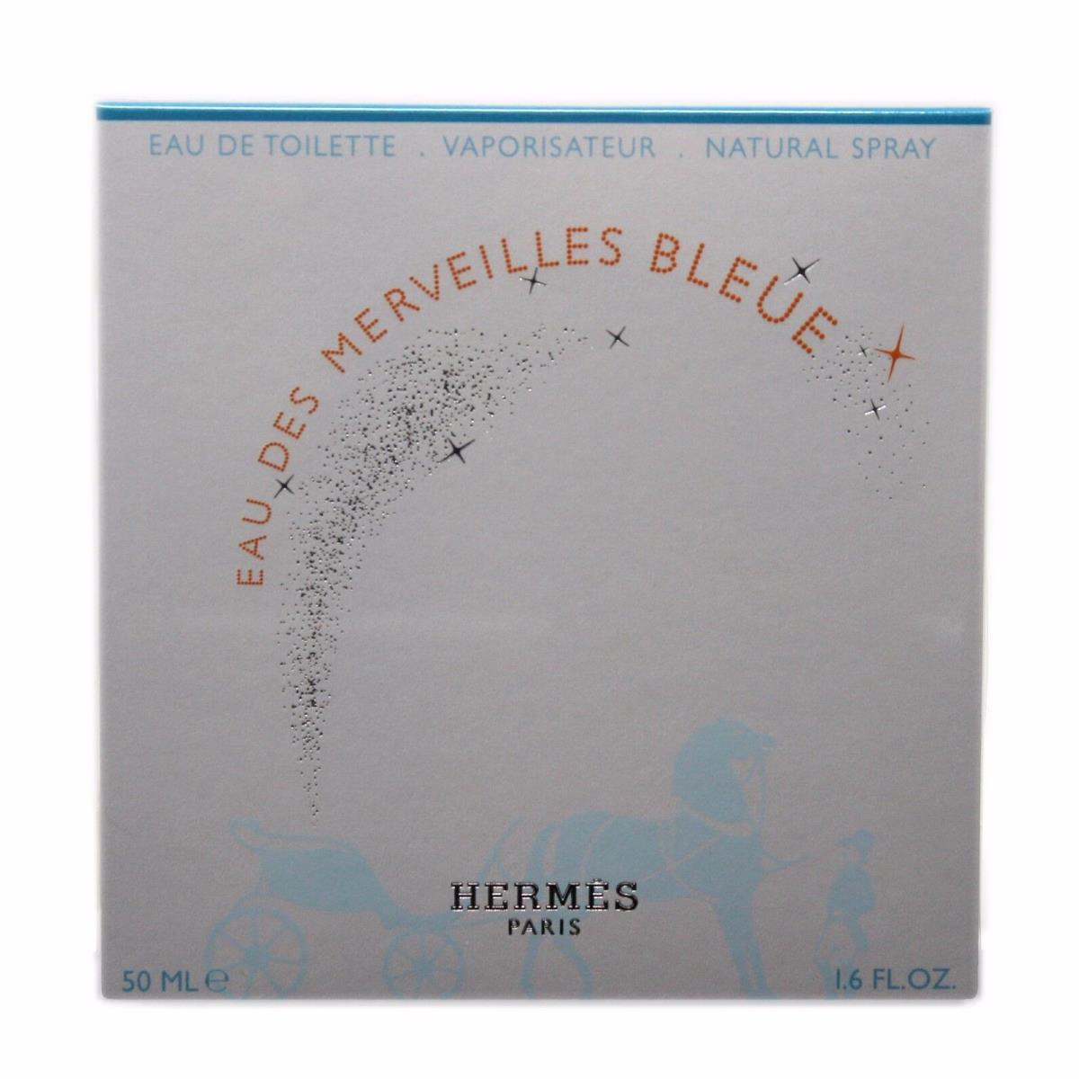 Hermes Eau Des Merveilles Bleue Eau DE Toilette Natural Spray 50ML NIB-39053