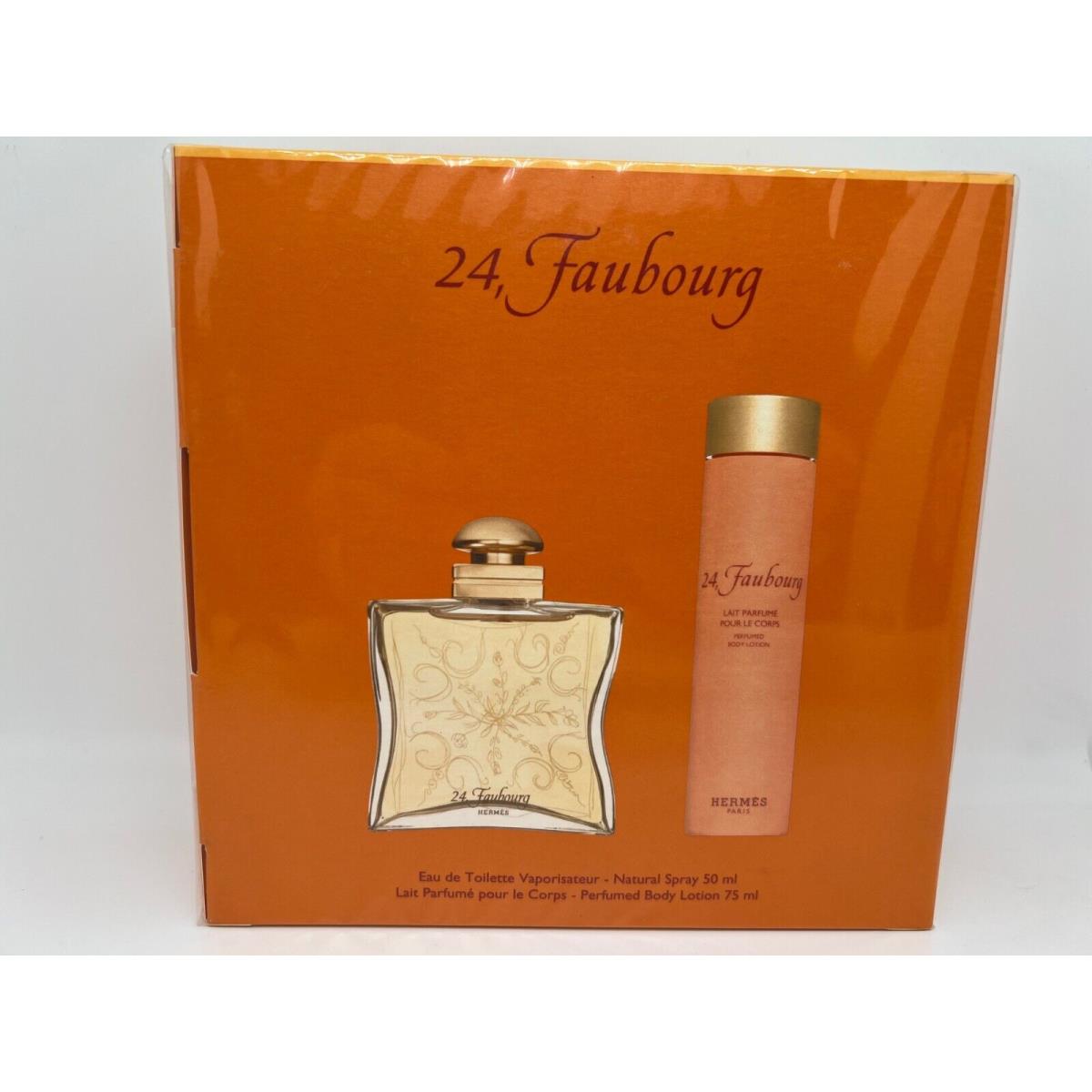 24 Faubourg by Hermes Paris 2 Pieces Gift Set: 1.6 Edt Spray + 2.5 Body Lotion