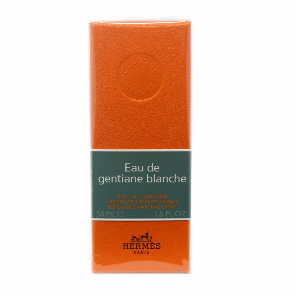 Hermes Eau DE Gentiane Blanche Eau DE Cologne Refillable Natural Spray 50ML