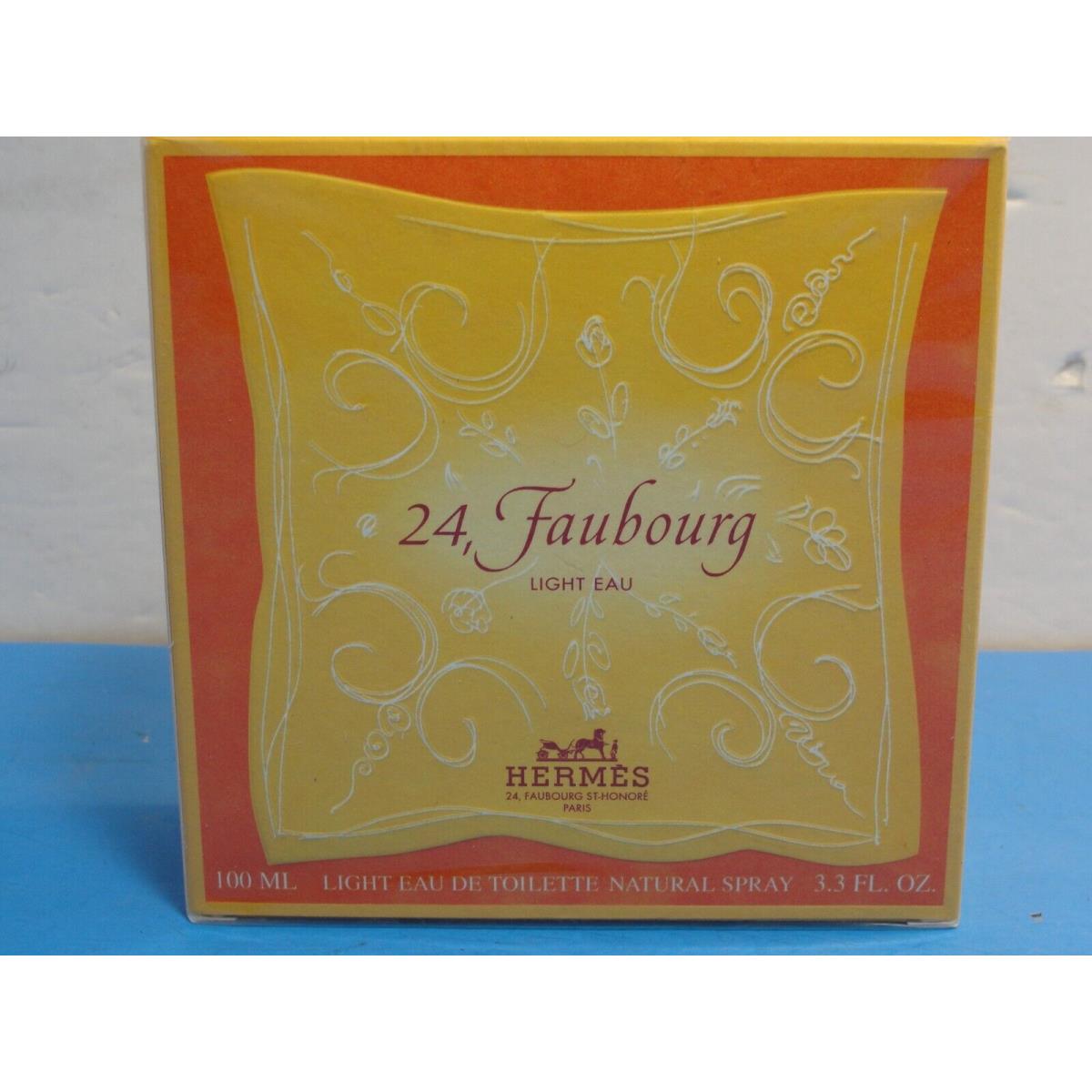 Vtg 24 Faubourg by Hermes Spray Eau DE Parfum Edp 100ml 3.3oz Old Design Large