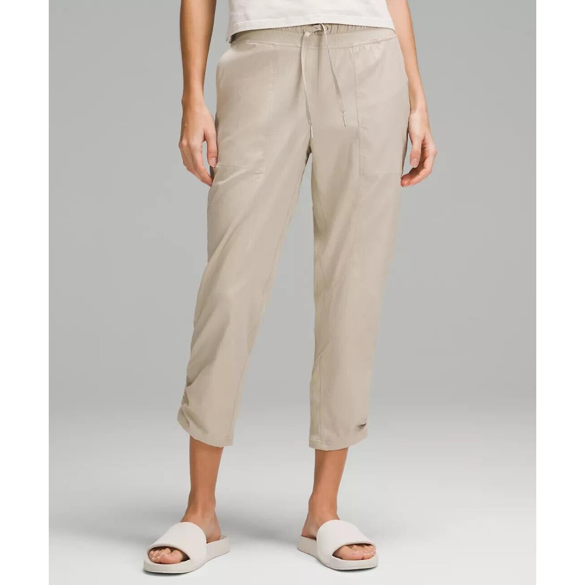 Lululemon Dance Studio Mid-rise Cropped Lined Pant Mojave Tan Size 2. LW6CLWS