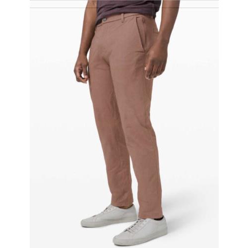 Lululemon Commission Pants Slim 32 32x32 Golf Chinos Clay Color