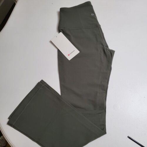 Lululemon Align HR Mini Flared Pant Size 8 28 Inseam Grey Sage