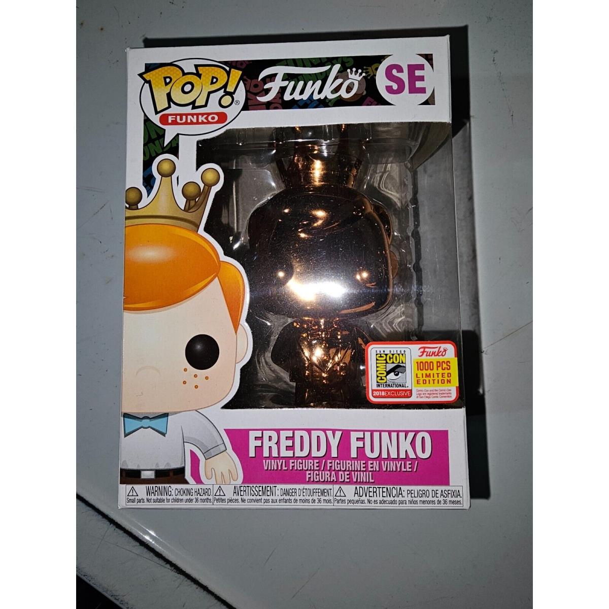 Freddy Funko Pop Sdcc 2018 Copper Chrome LE 1000 Release - Fundays SE Comic Con