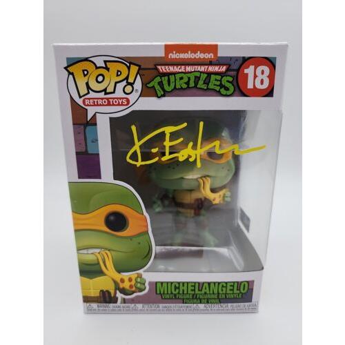 Funko Pop Ninja Turtles Michelangelo 18 Kevin Eastman Signed Autograph - Coa