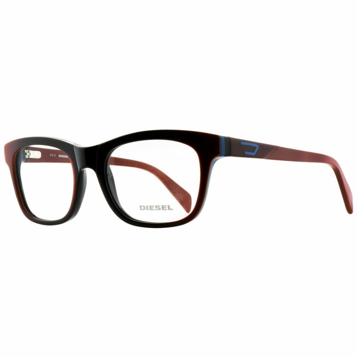 Diesel DL5079 050 Square Black Brown Optical Frames Eyeglasses