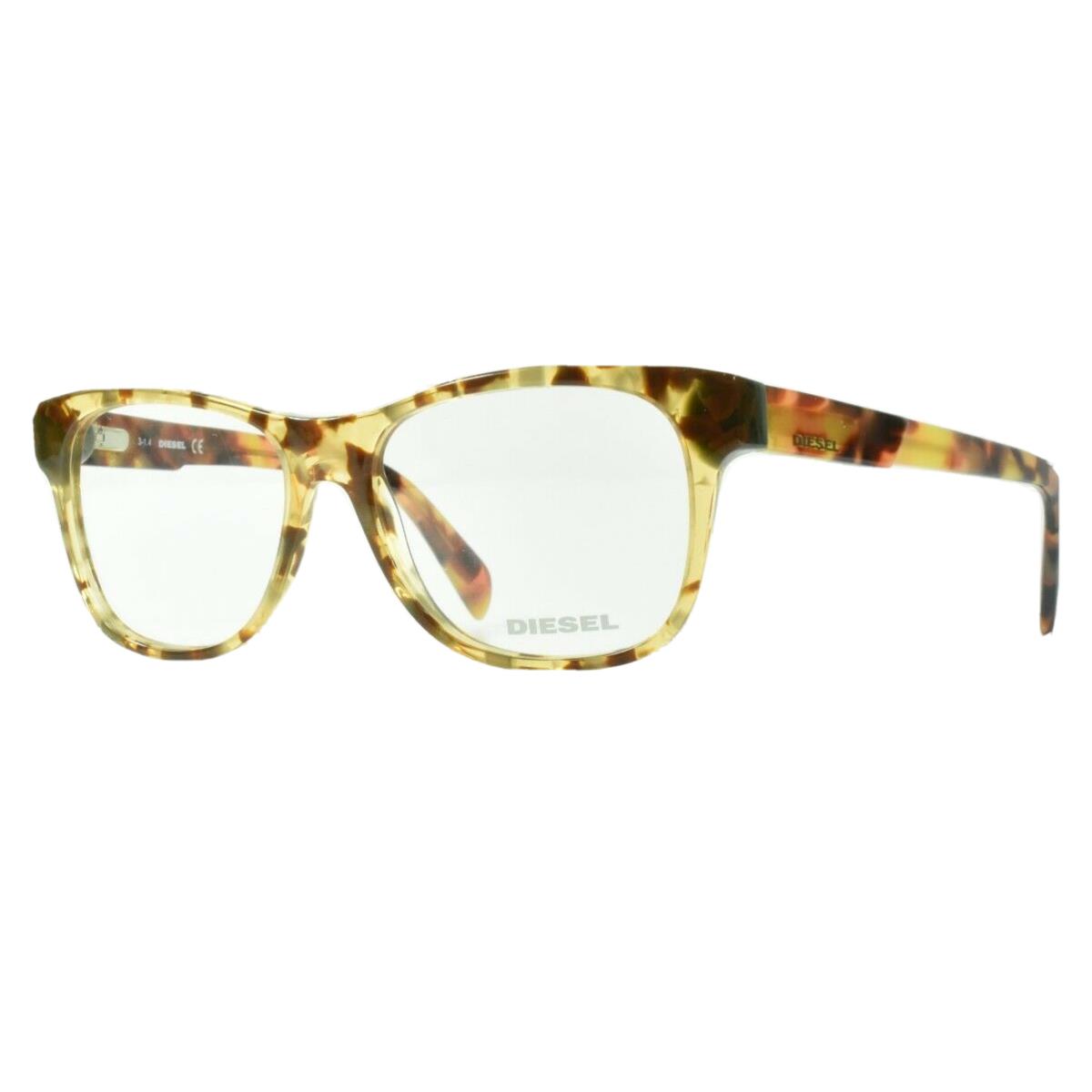 Diesel DL5087/V Col.053 Full Frame Square Blonde Havana Optical Eyeglasses