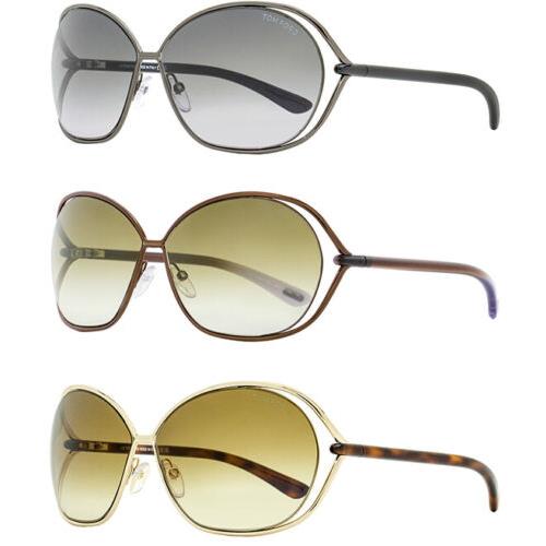 Tom Ford Carla Women`s Oval Cutaway Sunglasses - FT0157 - Made In Italy