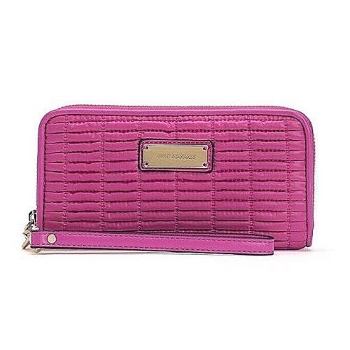 Juicy Couture Zip Around Pop Nylon Wallet Wristlet Pick Navy or Pink Duchess Pink