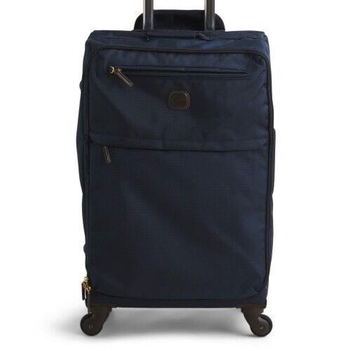 Brics 26in Blue Navy Siena Soft Case Spinner Suitcase Multi Pocket