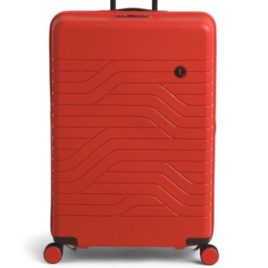 Brics 2pc 31in Red Striped Expandable Hardcase Tsa Lock Spinner + Weekender Set