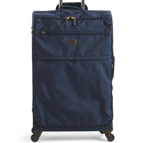 Brics 30in Blue Navy Siena Soft Case Spinner Suitcase Multi Pocket