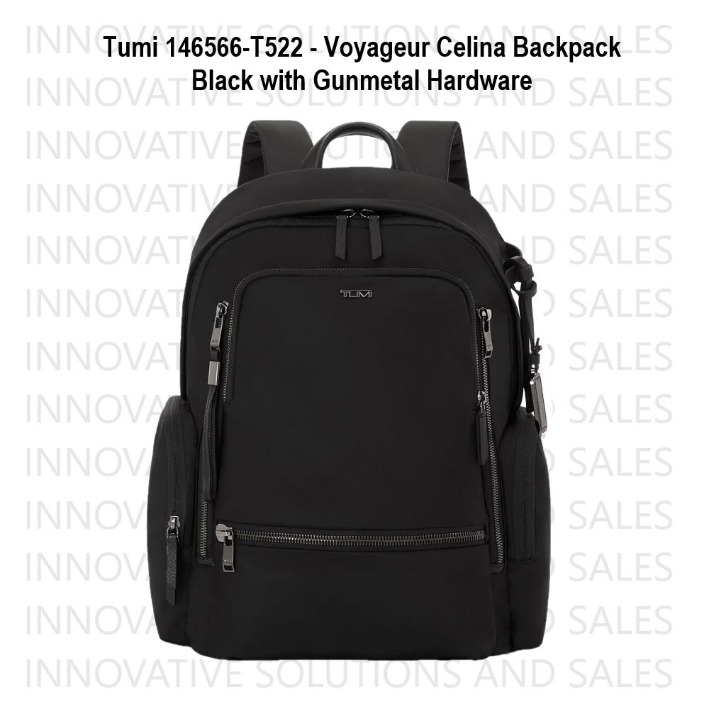 Tumi Voyageur Celina Backpack - Black with Gunmetal Hardware - 146566-T522