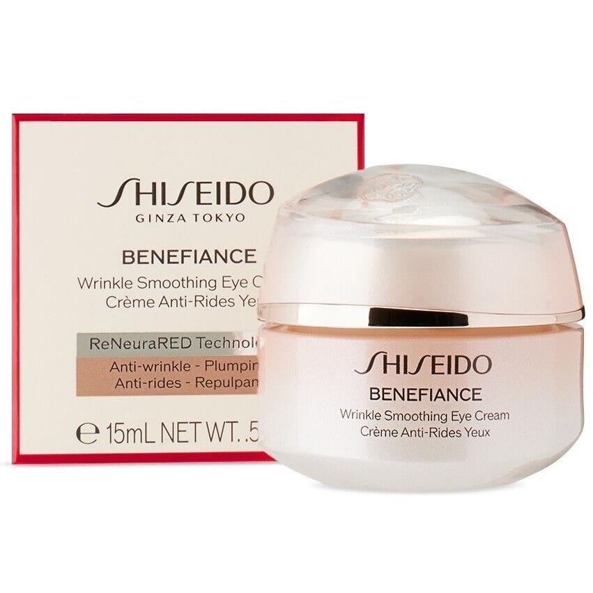 Shiseido Benefiance Wrinkle Smoothing Eye Cream 15ml / 0.51oz in Retail Box