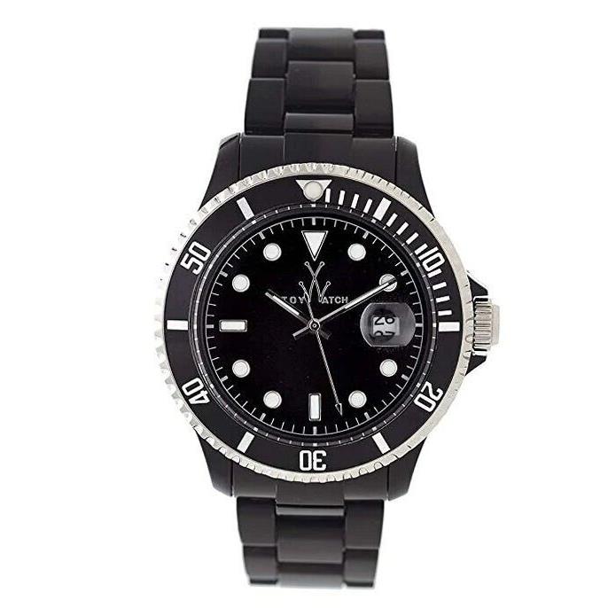 Toywatch Unisex PCL01BK Quartz Black Dial Plastic Watch