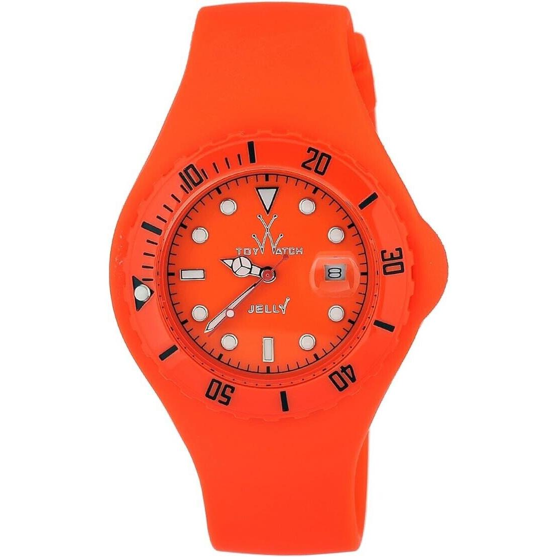 Toywatch JTB03OR Women`s Jelly Quartz Orange Dial Watch