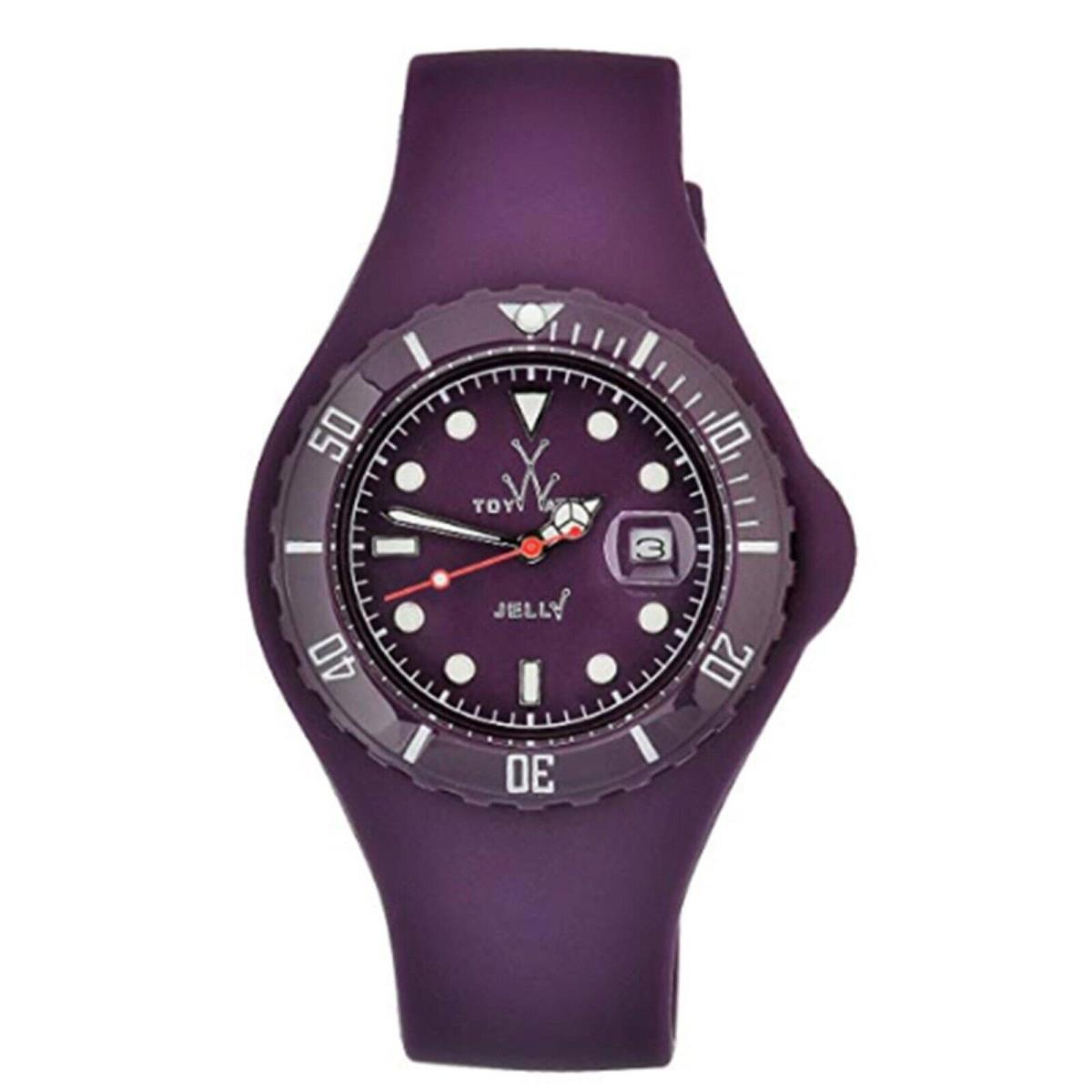 Toywatch JTB18AM Women`s Jelly Quartz Purple Dial Watch