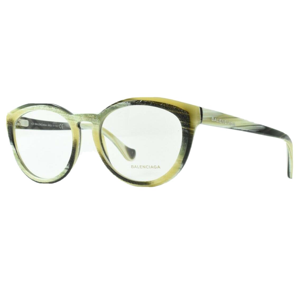 Balenciaga BA5031/V 064 Full Frame Oval Yellow Eyeglasses