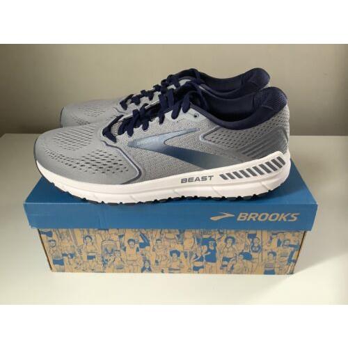 Brooks Beast 20 Men`s Running Shoes - Gray/blue - Sz 10.5