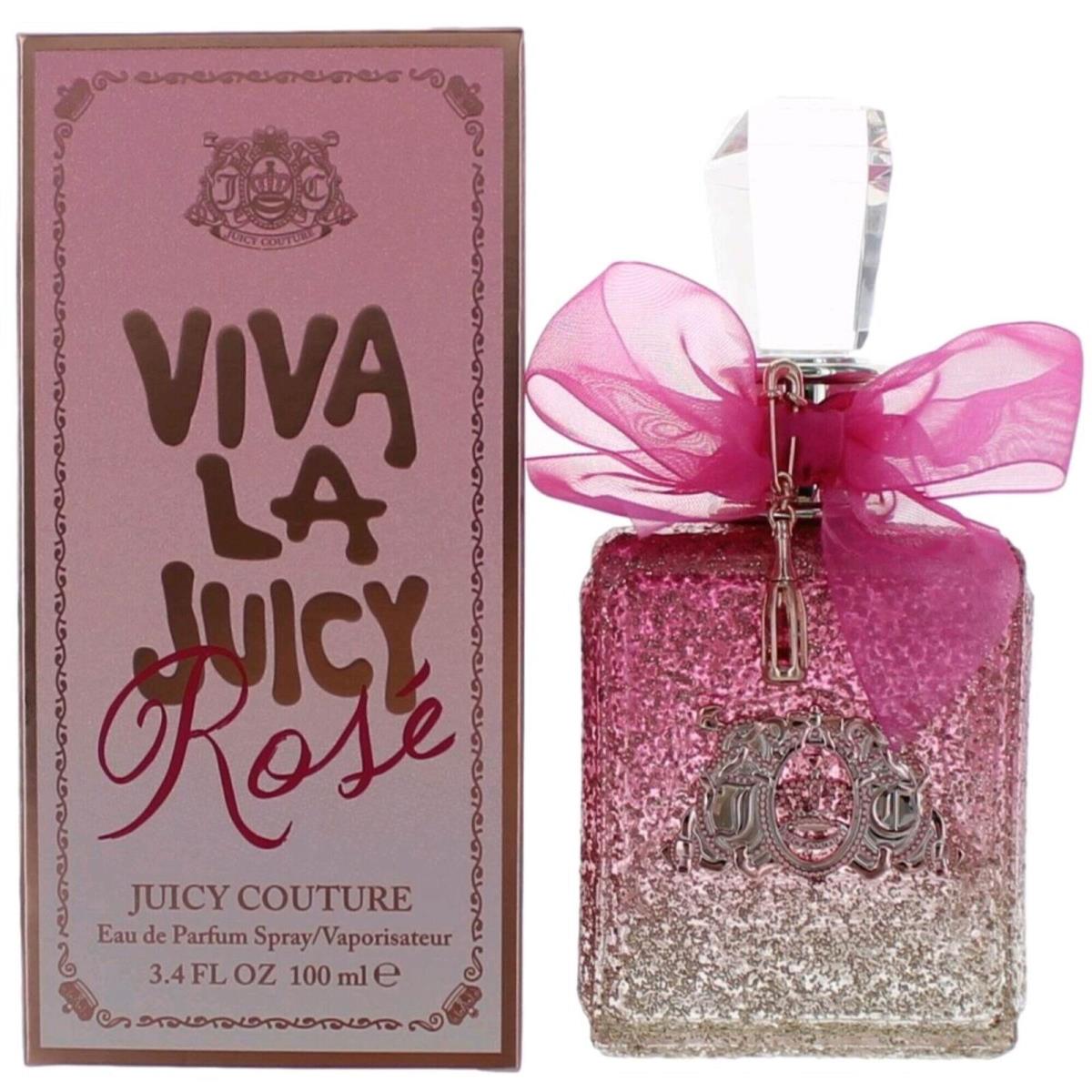 Juicy Couture Women`s Edp Spray Viva La Rose Flowers and Fruit Top Notes 3.4 oz