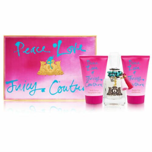 Peace Love Juicy Couture by Juicy Couture - 1.7oz Edp 4.2oz Lotion Gel