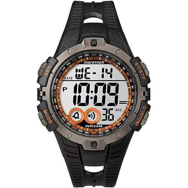 Timex 2505 Unisex Black Marathon Digital Sport Watch 46 mm