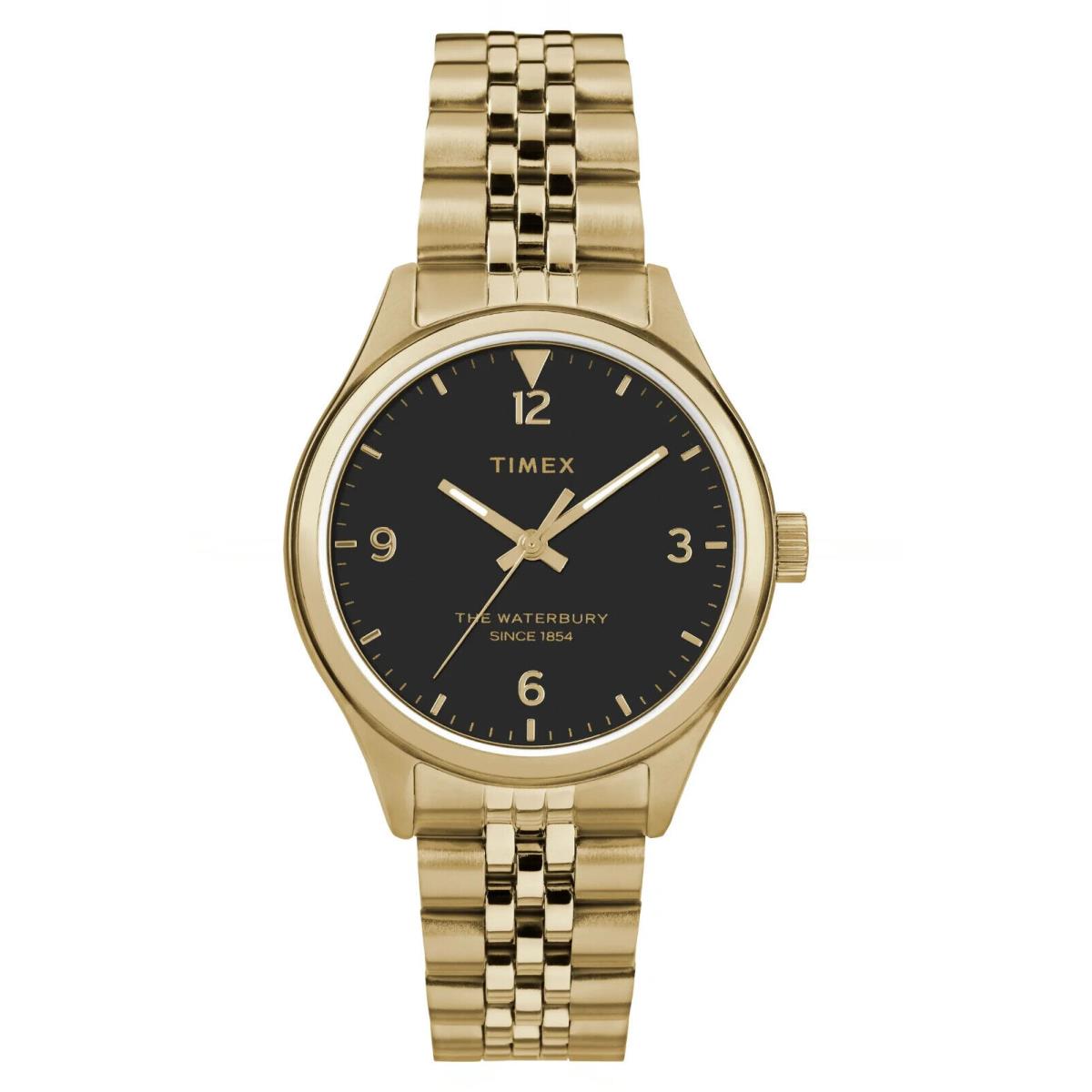 Timex Waterbury Traditional 34mm Gold Stainless Steel Bracelet Watch 2505