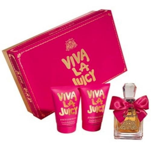 Viva La Juicy Juicy Couture 3pc Gift Set 3.4 oz + Shower Gel + Body Lotion
