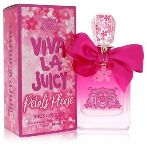 Viva La Juicy Petals Please by Juicy Couture Eau De Parfum Spray 3.4 oz For