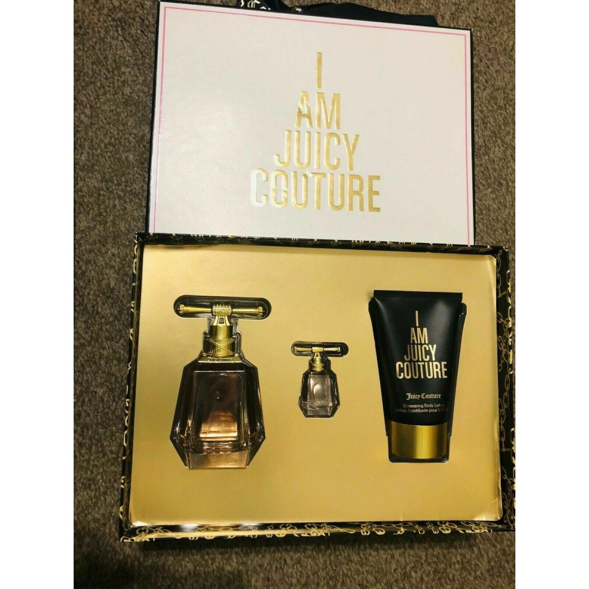 Juicy Couture I AM Juicy COUTURE3 Piece Gift Set - 3.4 OZ EDP+4.2 B Lotion+0.17