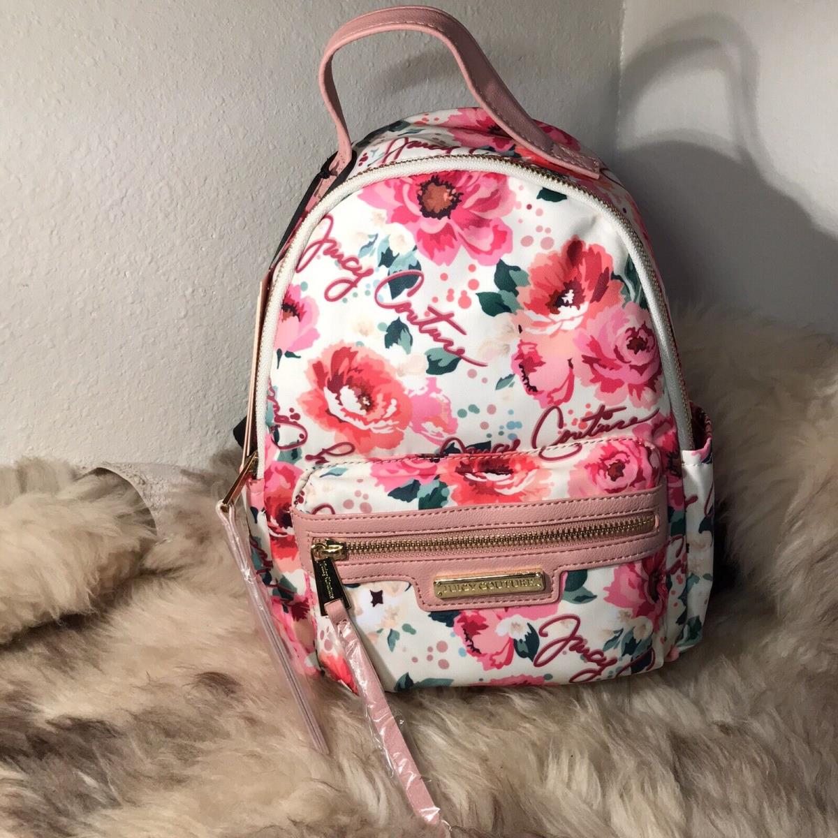 Juicy Couture Mini Backpack - Pink Floral Print