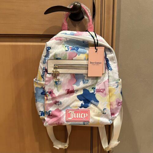 Juicy Couture Watercolor Logo Multi Color Good Sport Backpack