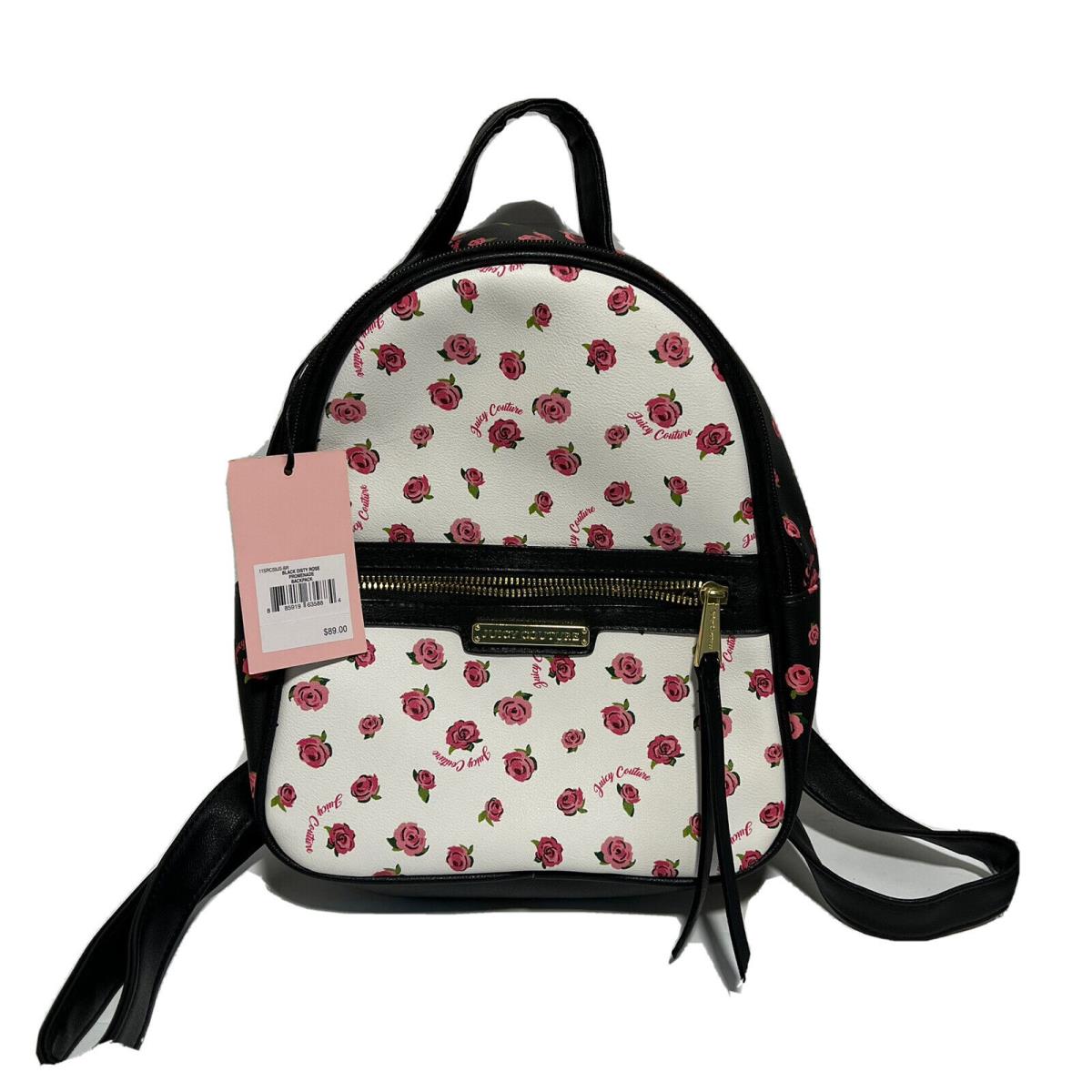 Juicy Couture Black Disty Dusty Rose Promenade Backpack