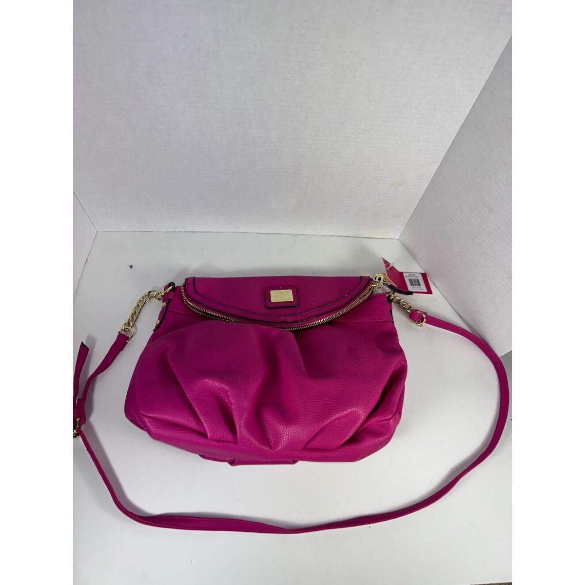 Women`s Juicy Couture Crossbody Handbag Hot Pink Gold Medium