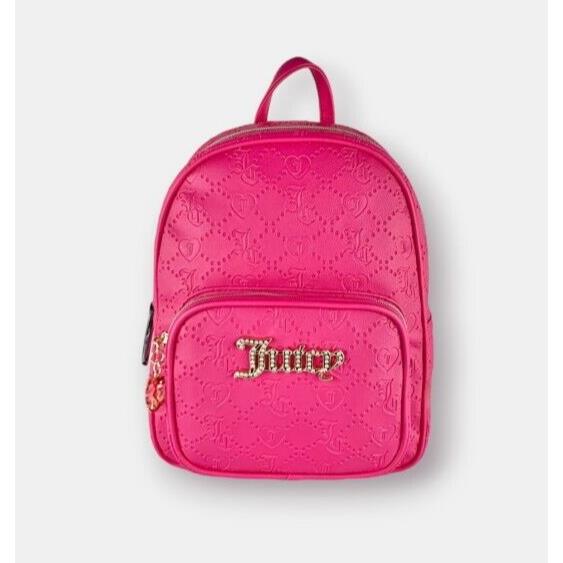 Juicy Couture Free Love Hot Pink Semi Charmed Backpack