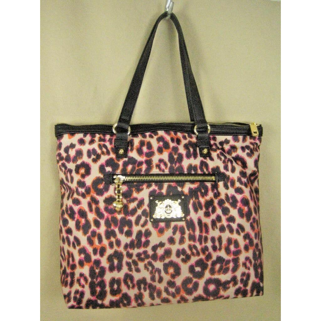 Juicy Couture Leopard Print Nylon Large Tote